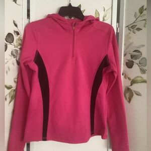 Women’s Champion performance hoodie Sz M quarter zip athletic shirt running